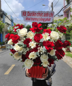 giỏ hoa chúc mừng khai trương